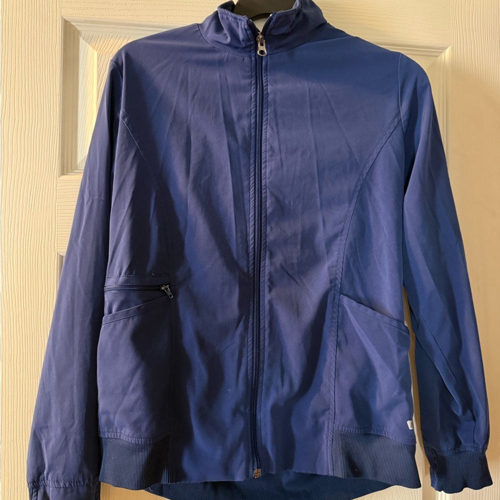 Women's Navy Scrub Jacket